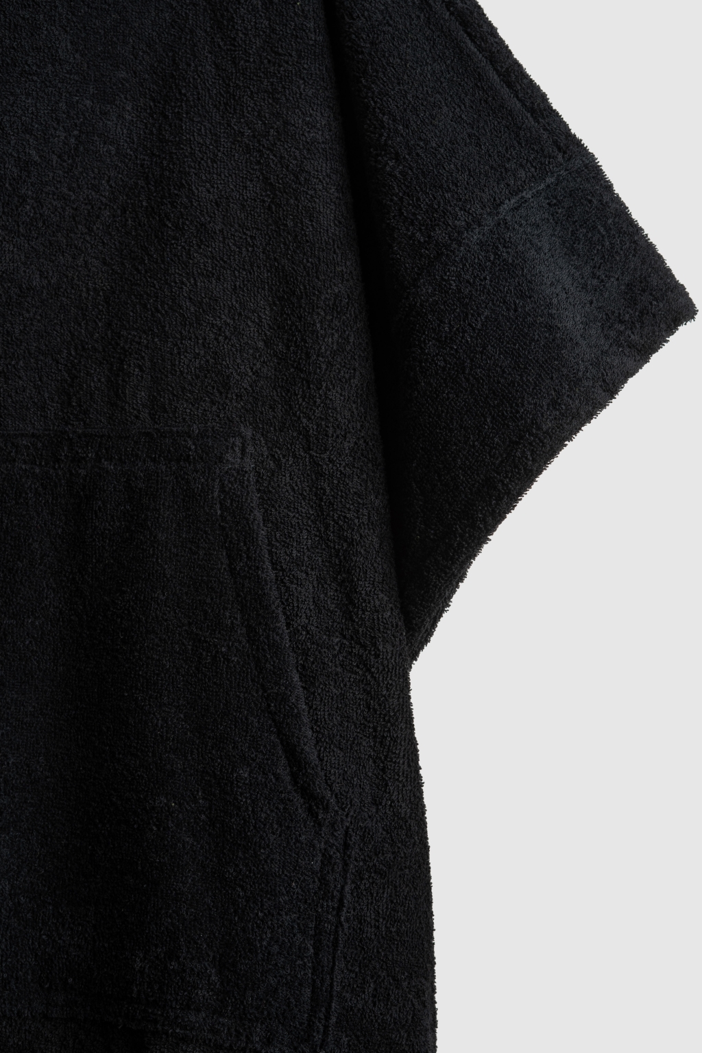 poncho black towel 2