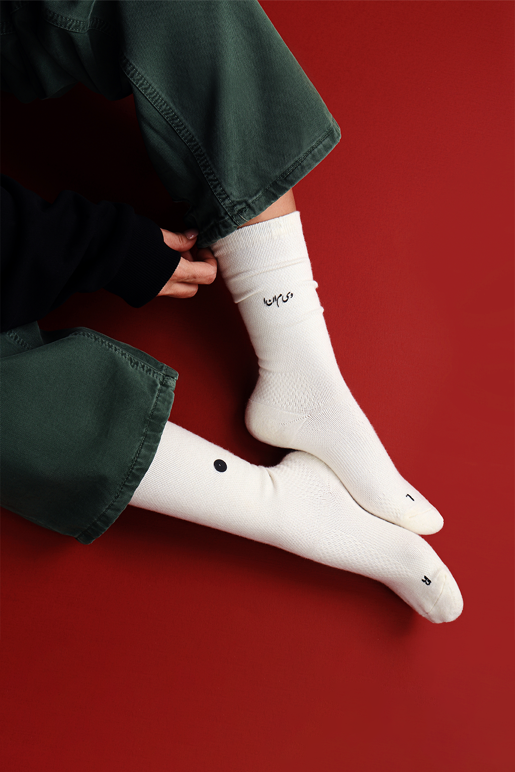 جوراب کوارتر ماراتون سفید