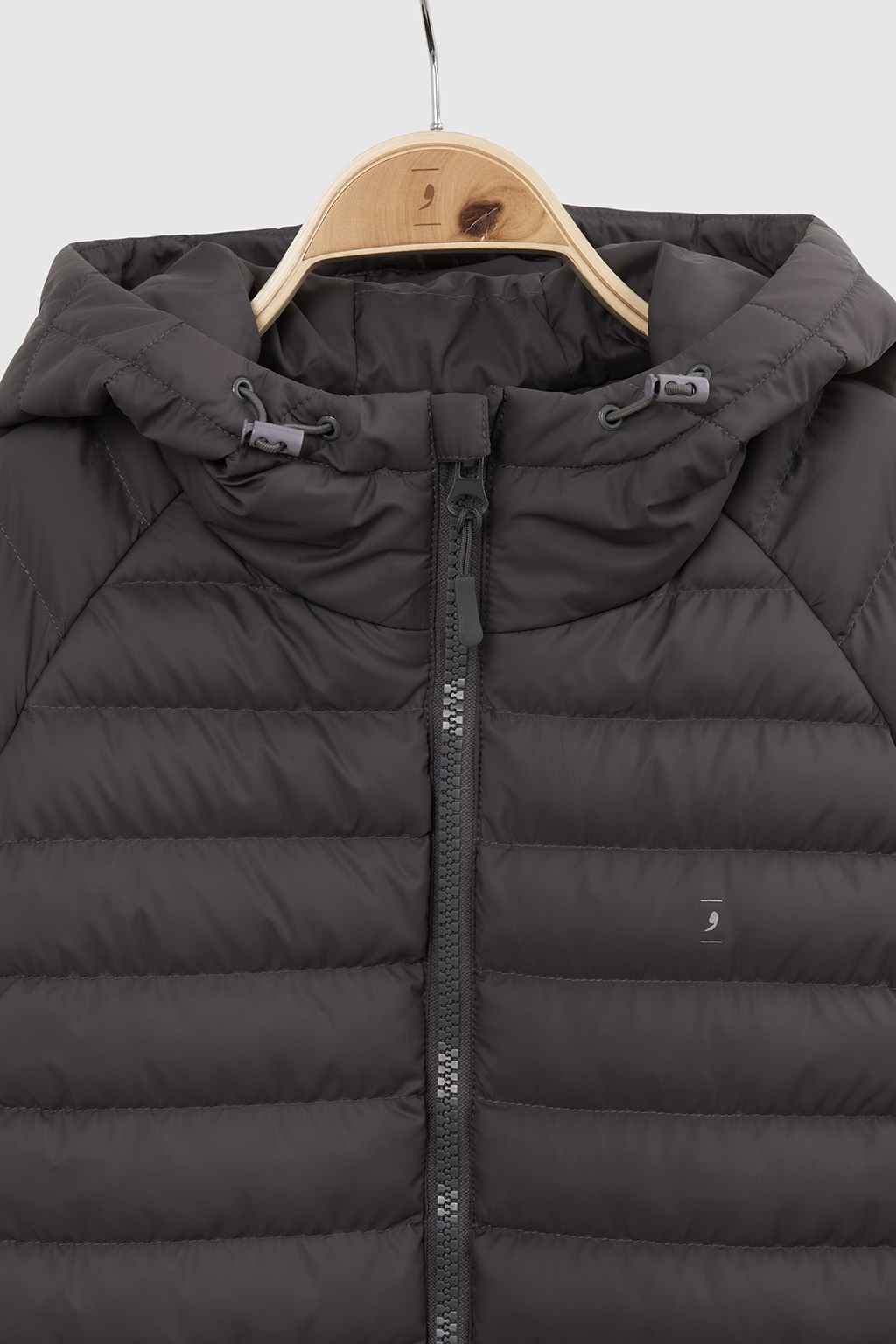 puffer hooded gray 1