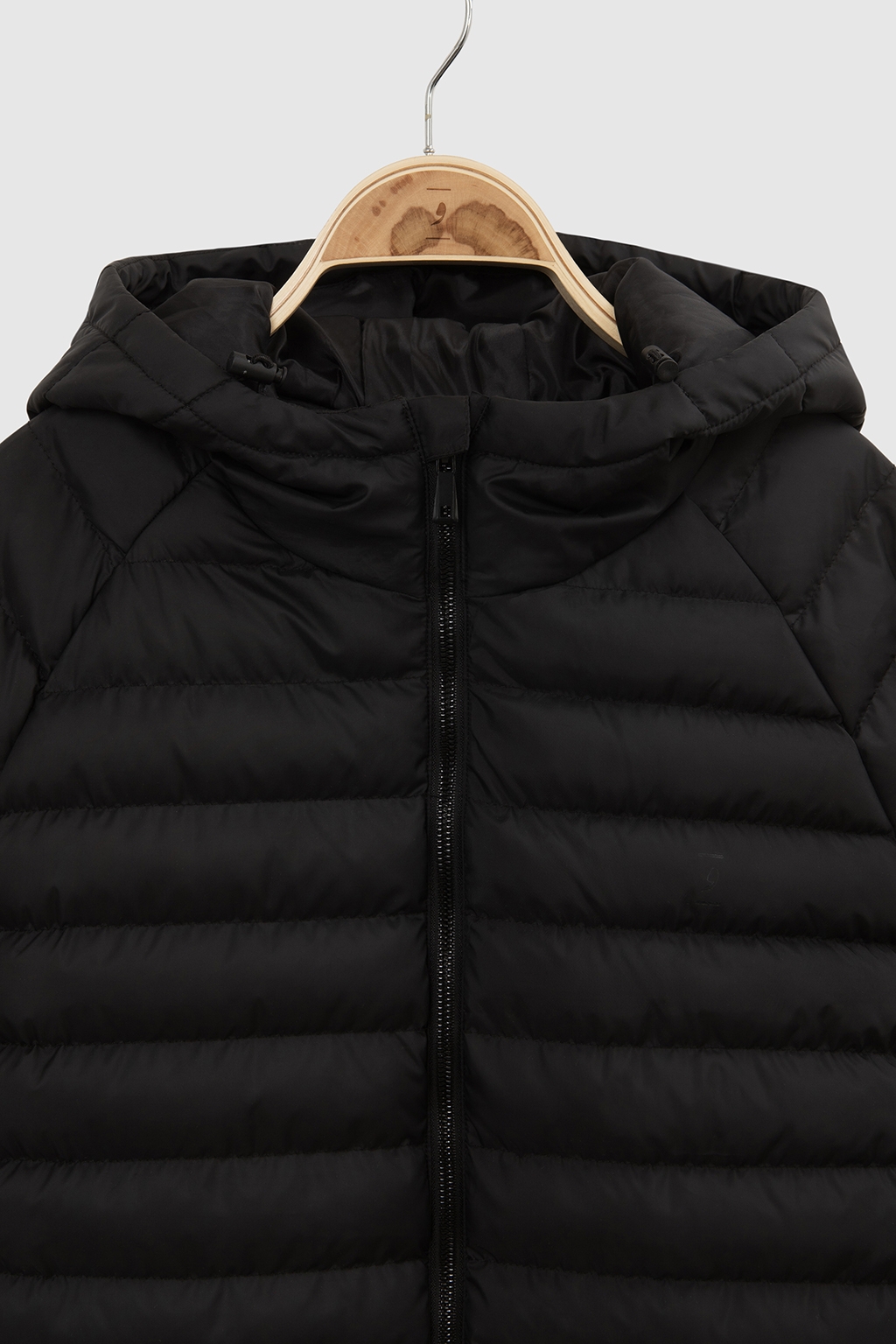 puffer hooded black 1