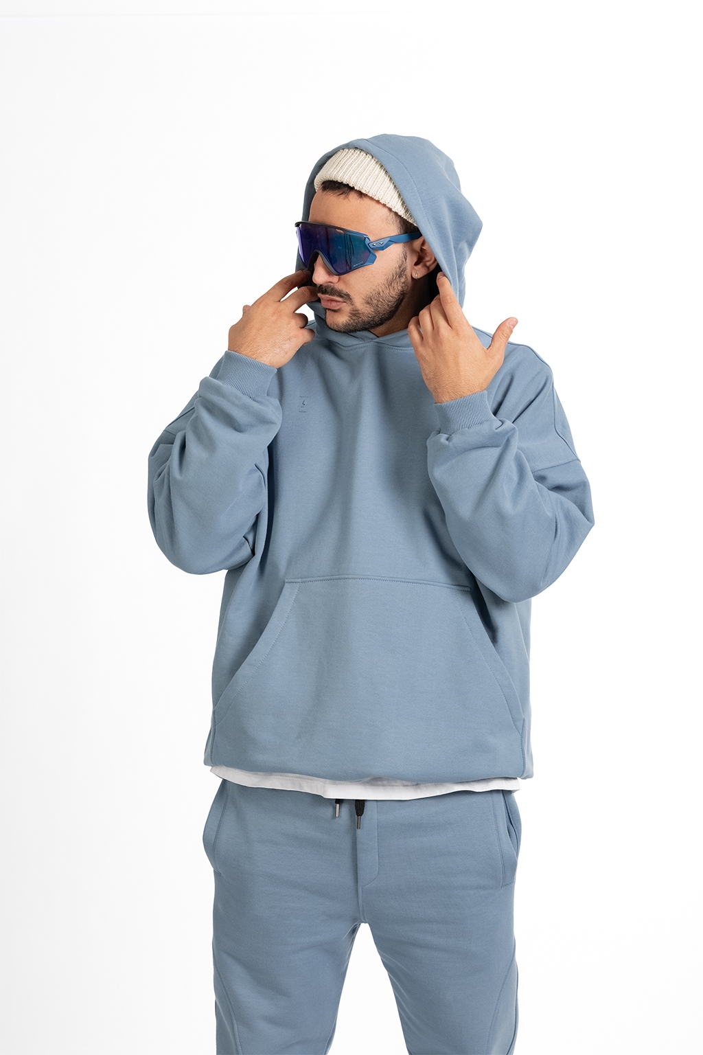 hoodie banji blue 3