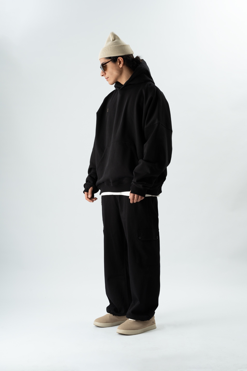 hoodie basic black 4