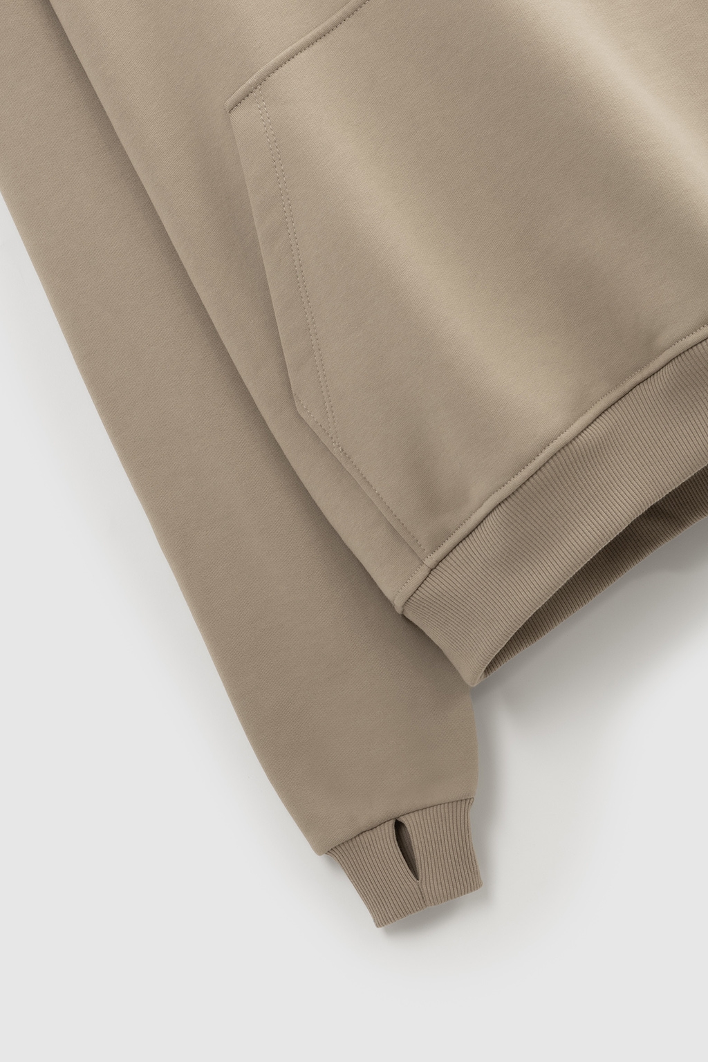 hoodie basic cream 2