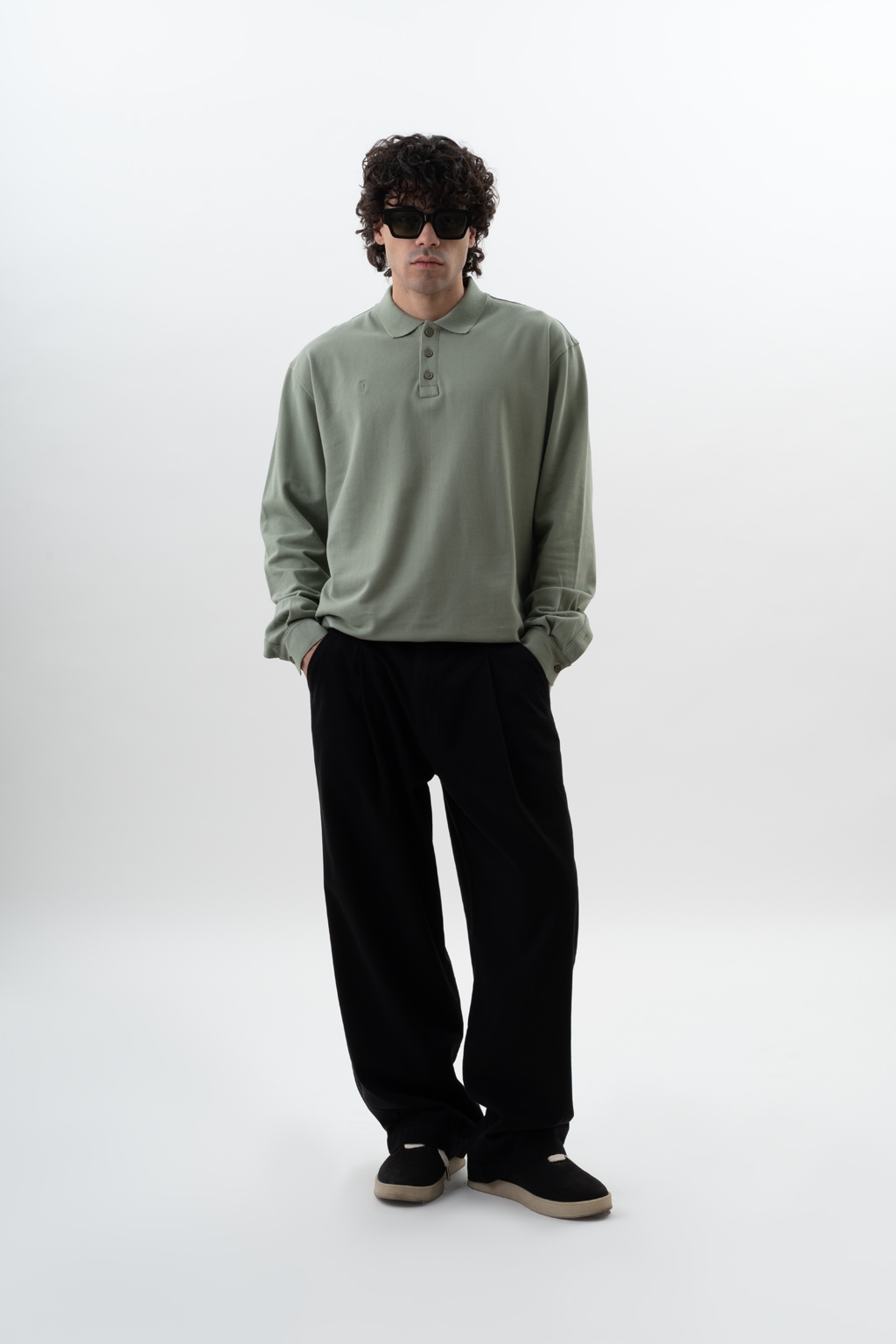 poloshirt L-SLEEVE cedar 1